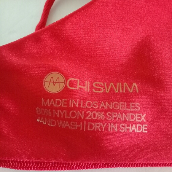 Mochi Swim Bikini SET Top&Bottom in RED Fever M Si - Picture 5 of 8